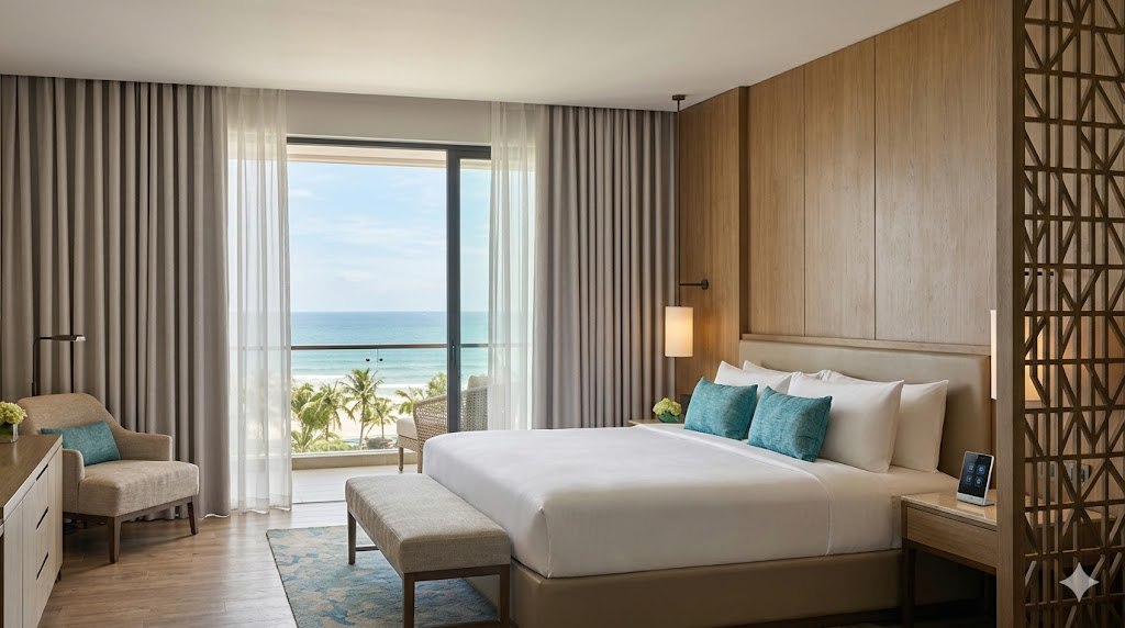 Rèm tự động cho khách sạn, resort